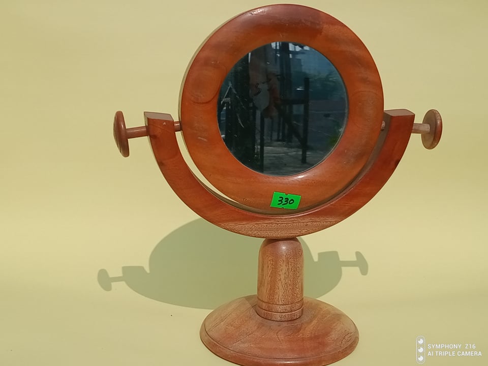 কাঠের চাঁদ আয়না(chw-037)
