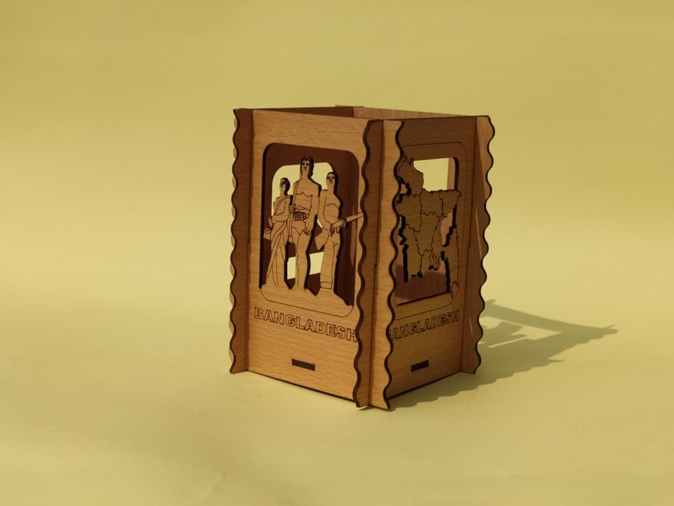 কাঠের কলমদানী (chw-048) - Image 2