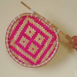 হাতপাখা লাল কালার (chb-027)