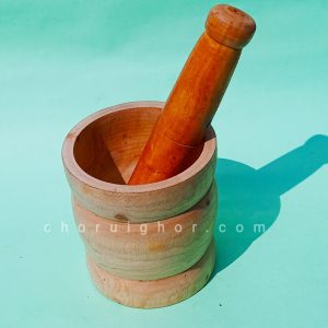 কাঠের হামানদিস্তা (সাইজ ১)(chw-023)