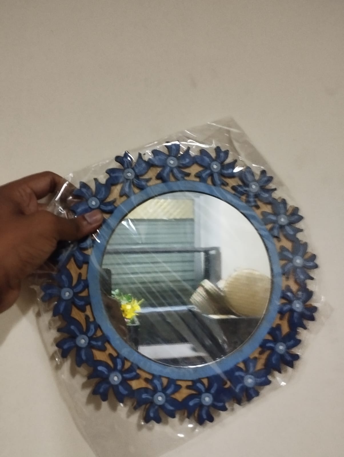 কাঠের কালারফুল আয়না (chw-091) - Image 2