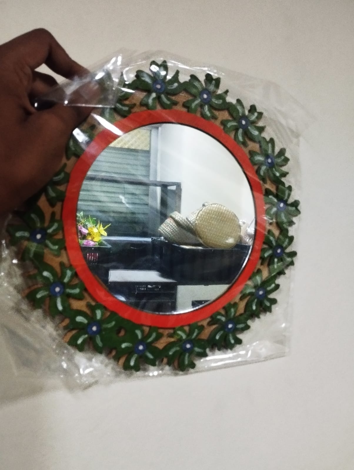 কাঠের কালারফুল আয়না (chw-091) - Image 4