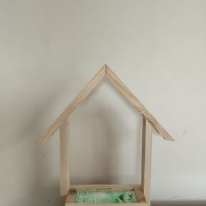 woodhousewithoutflower.jpeg White Wall Shelf Small without Flower